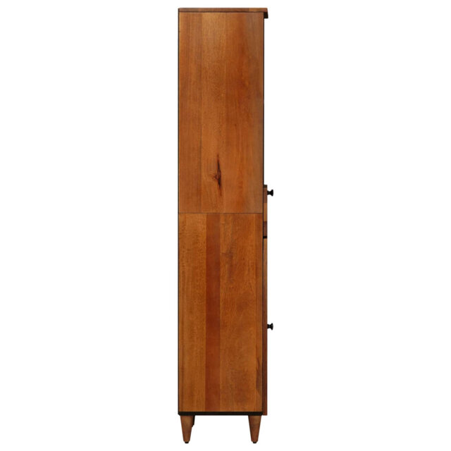 Bathroom Cabinet With Drawer With Shelf Walnut 38 X 33 X 160 Cm