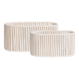 House Of Hampton Nuss Cotton Rope, Metal Decorative Basket