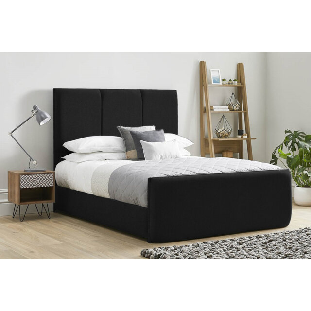 Ledley Kailua Upholstered Bed Frame - Plush Velvet with Headboard and Sprung Slats