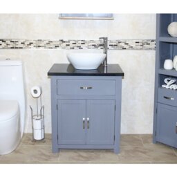 Robichaud 751mm Single Bathroom Vanity with Vessel Ceramic Basin
