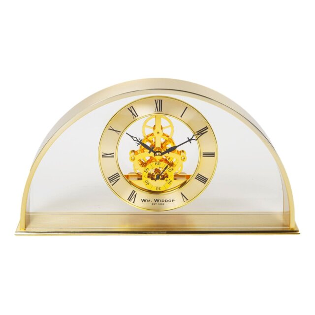 Roman Numeral Metal Quartz Movement / Crystal Tabletop Clock
