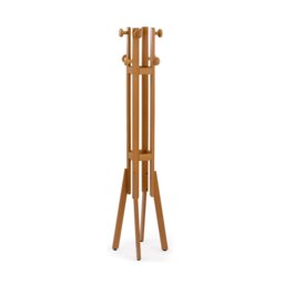 Rowlett Solid Wood 8 - Hook Freestanding Coat Stand