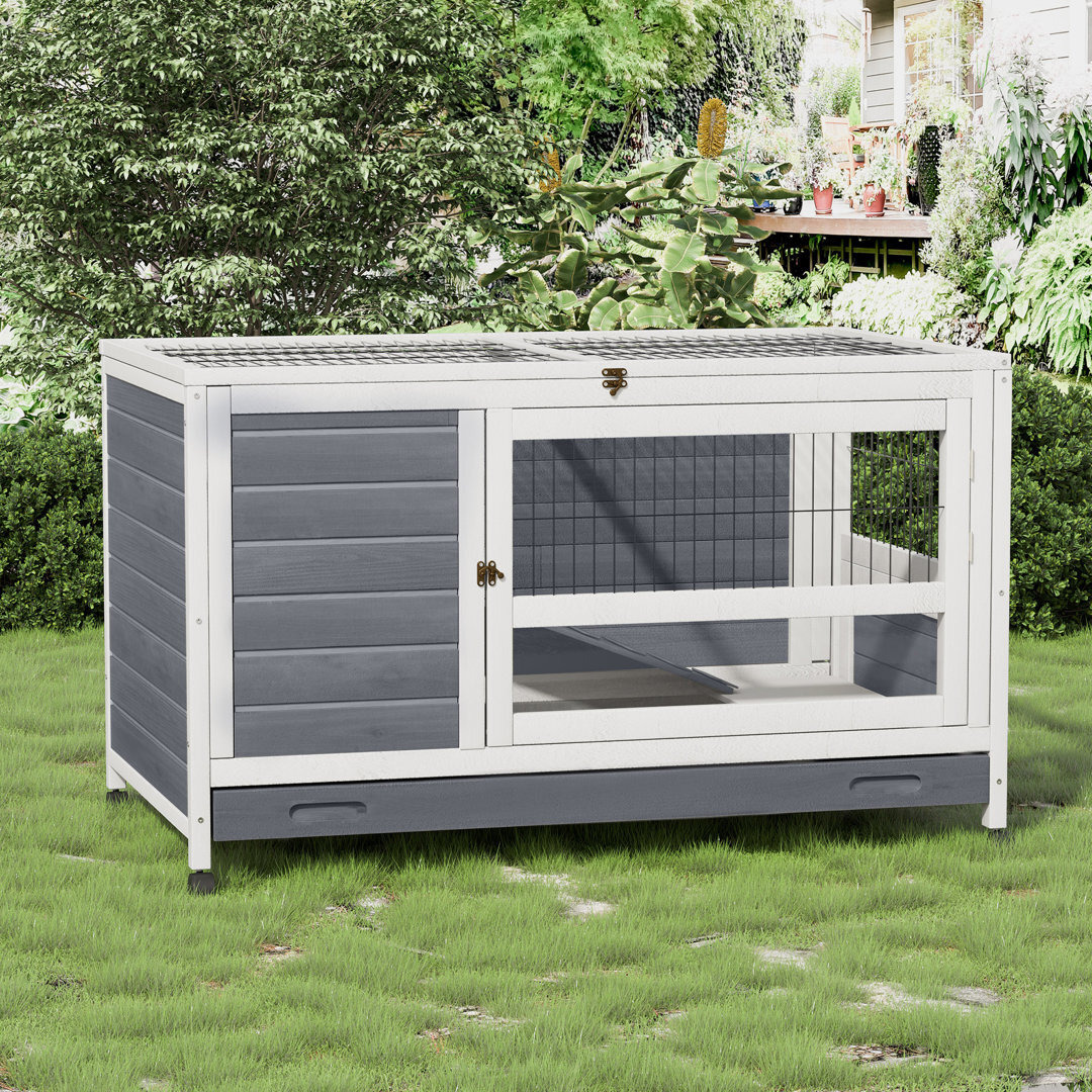 Cameron Weather Resistant Rabbit Hutch with Ramp