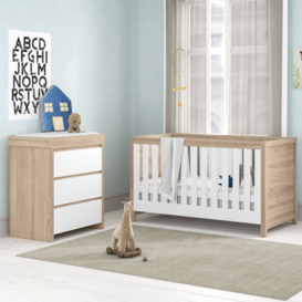 Modena Cot Bed 2-Piece Nursery Furniture Set