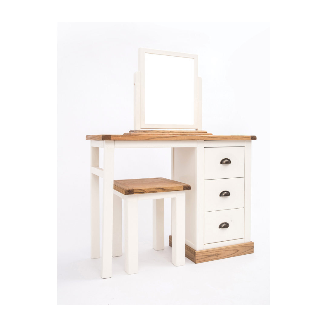 Mirabelle 3 Piece Dressing Table Set with Mirror Set