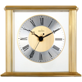 Hamilton Brass Effect Table Clock