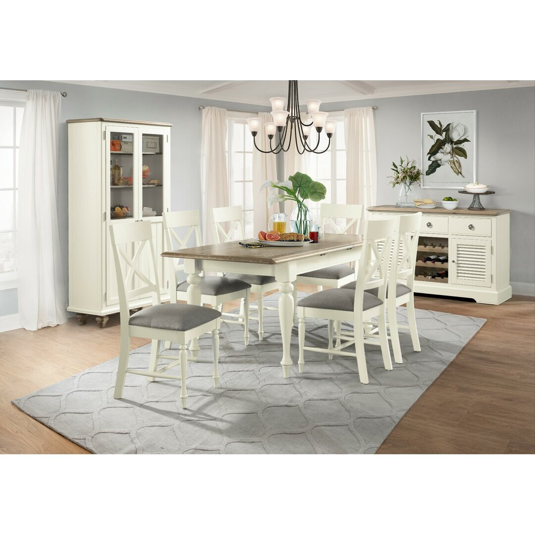 Braydon Extendable Dining Set with 6 Chairs