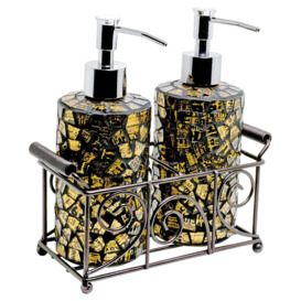 Cylinder Mosaic Soap Dispenser