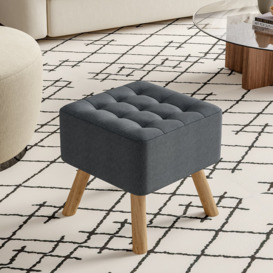 Germain 40Cm Wide Square Footstool Ottoman