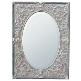 Oval Metal Framed Accent Mirror