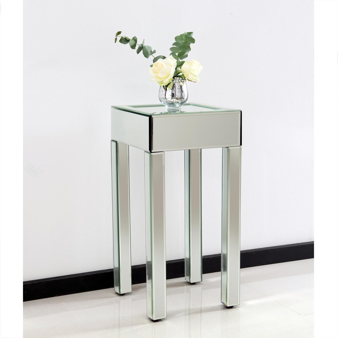 Small Mirrored Side Table