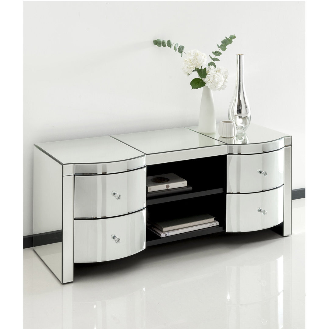 Romano Crystal Mirrored TV Cabinet