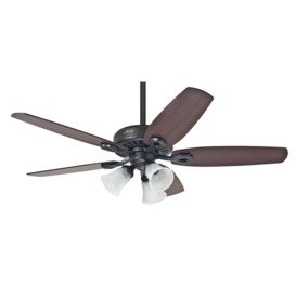 132Cm 5 - Blade Ceiling Fan with Pull Chain and Light Kit Included