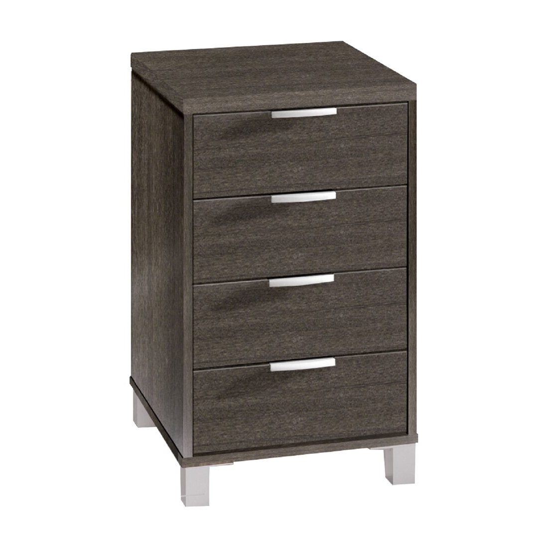 4 Drawer 60Cm W Solid Wood Chest of Drawers