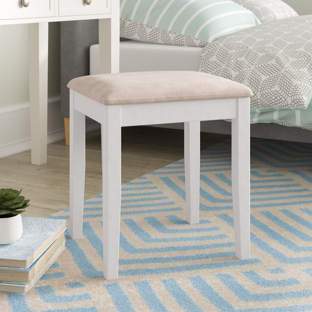 Abingd Solid Wood Dressing Table Stool