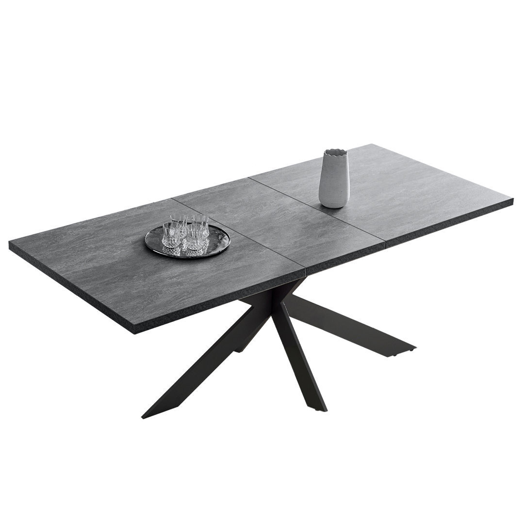 Butterfly Leaf Dining Table for 6-8 Person Space Saving Expandable Dining Table