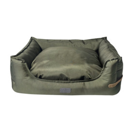 Green Water Resistant rectangle dog bed