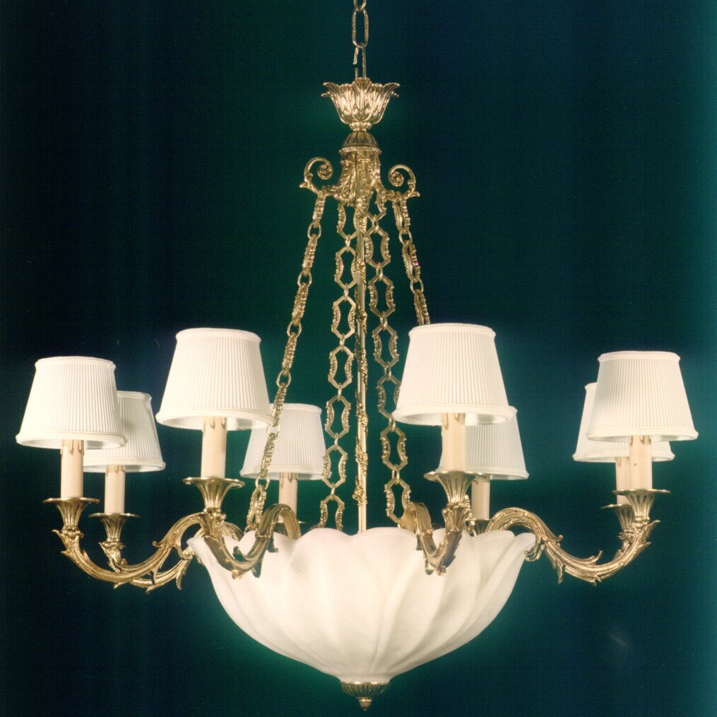 Cutts 11-Light Shaded Chandelier