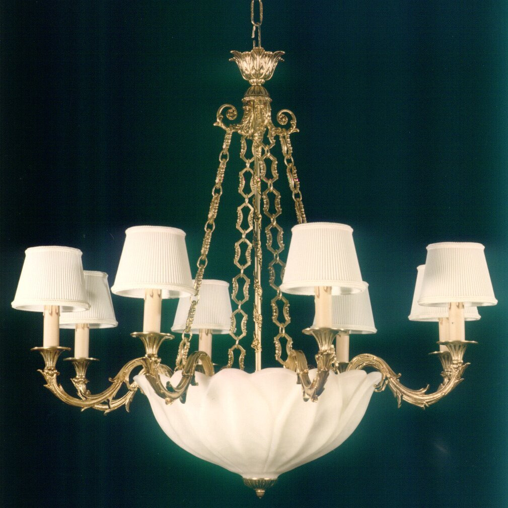 Cutts 11-Light Shaded Chandelier