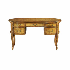 French Kidney Dressing Table with Wooden Top