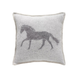 Glencoe Horse Wool Cushion Cover