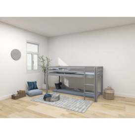 European Single (90 x 200cm) Bed Frame Mid Sleeper Loft Bed by Flexa PL
