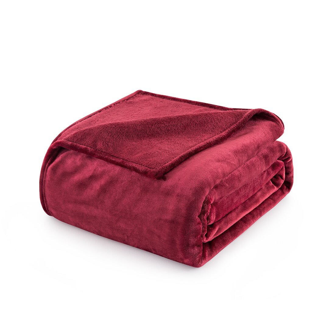 Climax Super Soft Reversible Mink Faux Plush Fur Fleece Blanket Throw