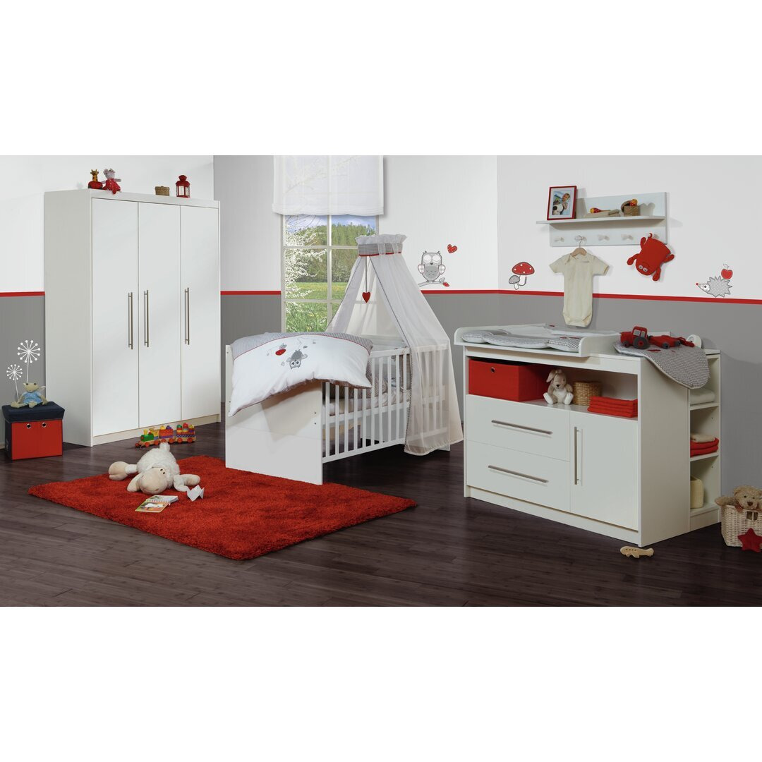 Maren Cot Bed 3-Piece Nursery Furniture Set