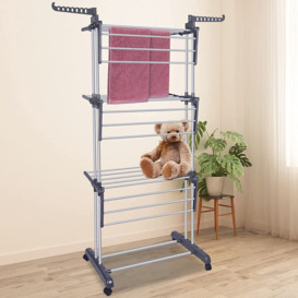 Seaberg 76Cm Rolling Clothes Rack