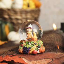 Karaca Halloween Harvest Ceramic Snow Globe, 65mm, Multi