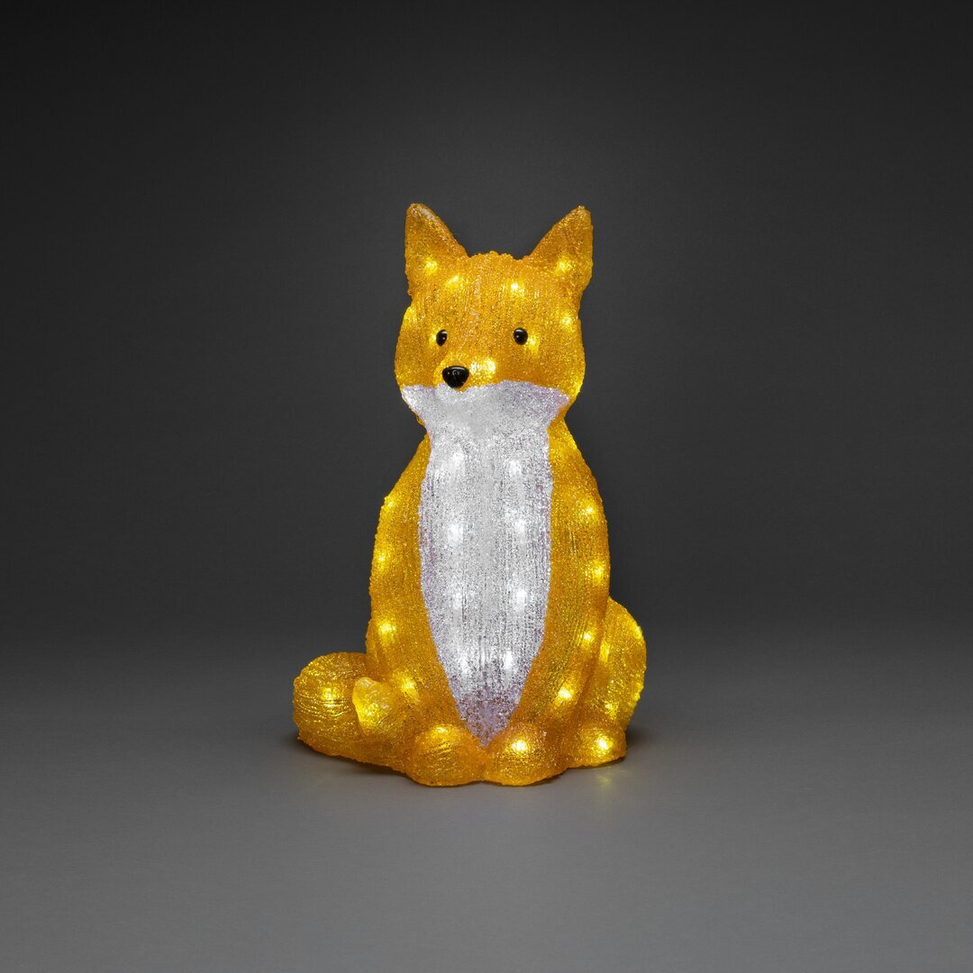 Fox Acrylic Outdoor Christmas Decoration