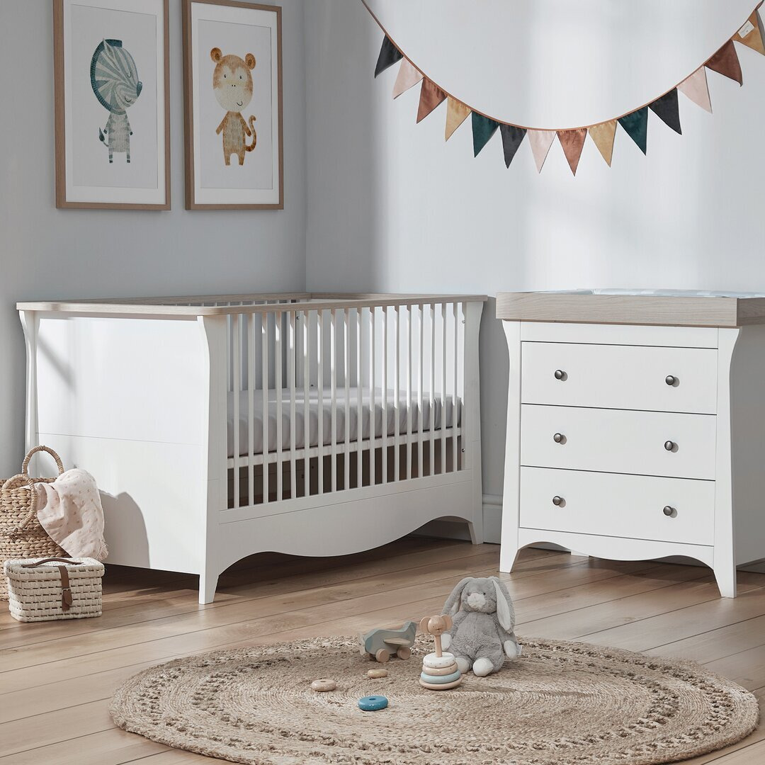 Clara Cot Bed 2 Piece Nursery Furniture Set