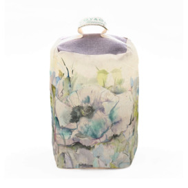 Papavera Floral Lavender and Wheat Filled Doorstop Fabric