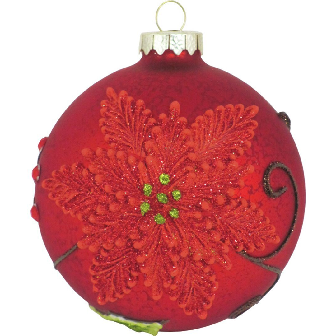 3D Christmas Star and Ivy Decoration Bauble