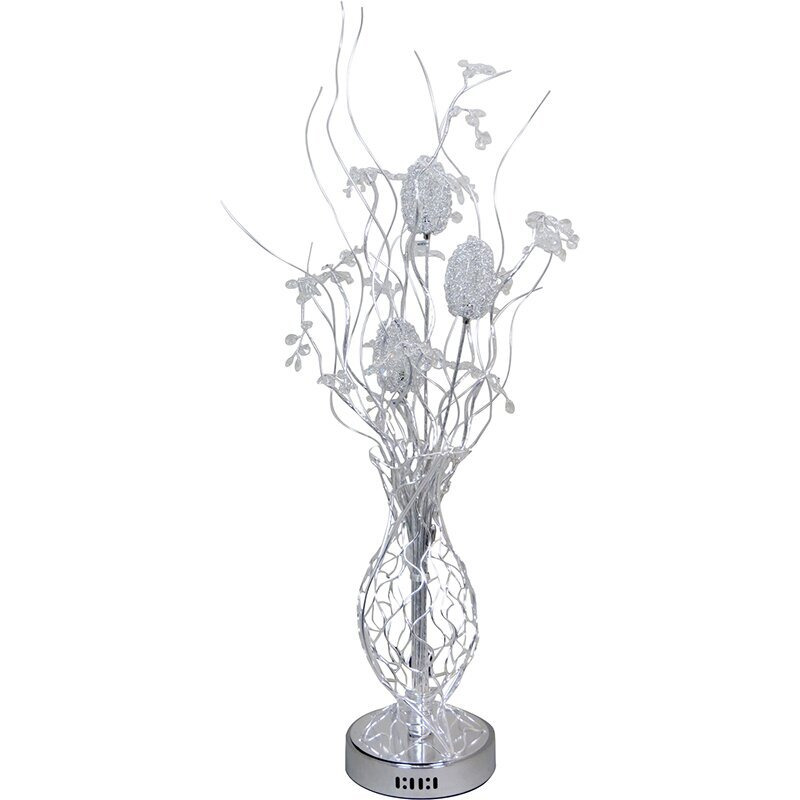 Emborough 80cm Silver Table Lamp