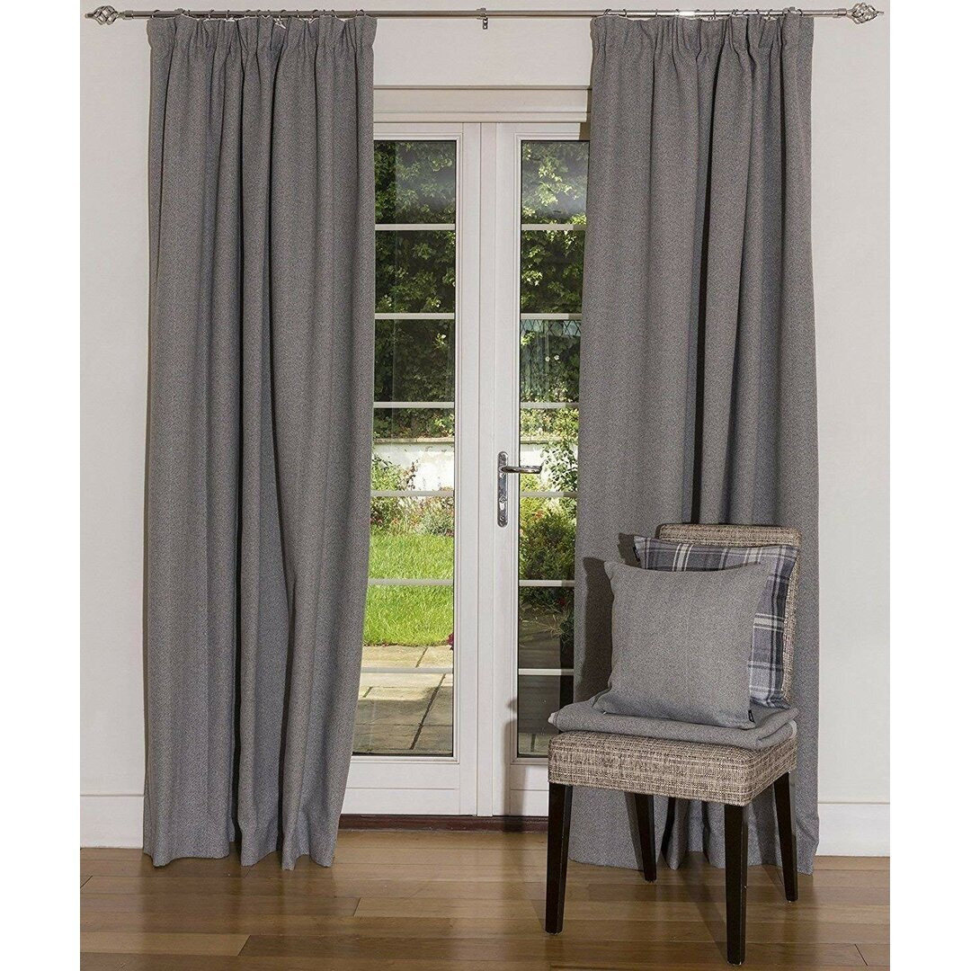 Anson Pencil Pleat Blackout Thermal Curtains