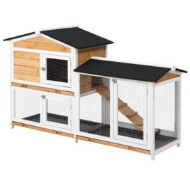 Weather Resistant Rabbit Hutch with Ramp