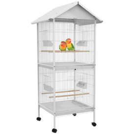 168cm Pointed Top Floor Bird Cage with Wheels