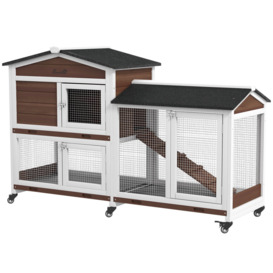 Weather Resistant Rabbit Hutch with Ramp