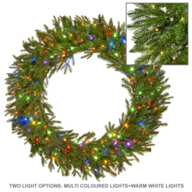 153cm Lighted Artificial Wreath