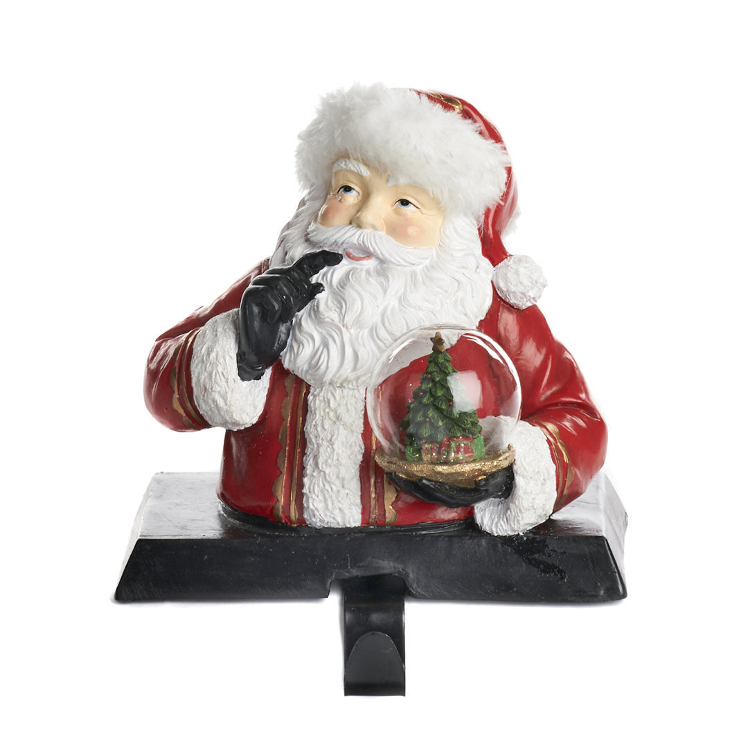 Santa Snow Globe Stock Holder