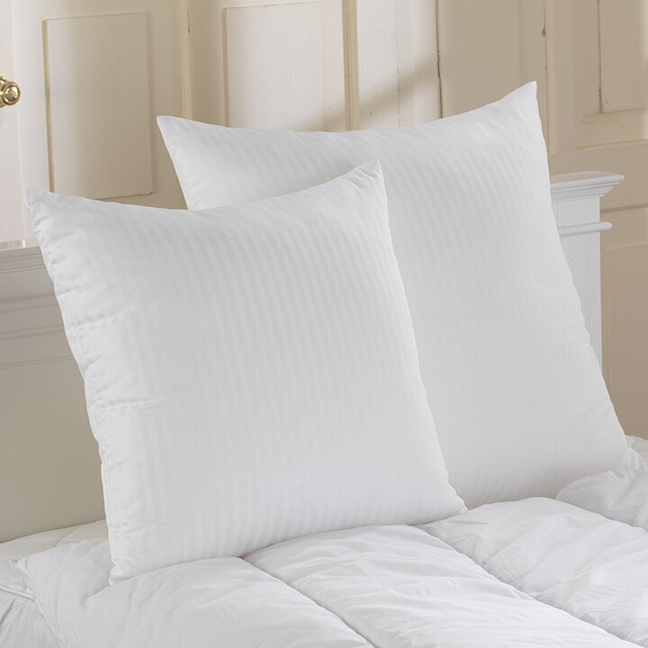 Luxury Egyptian-Quality Cotton Continental Square Satin Stripe Cushion Pad
