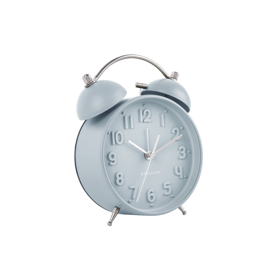 Iconic Analog Metal Quartz Alarm Tabletop Clock