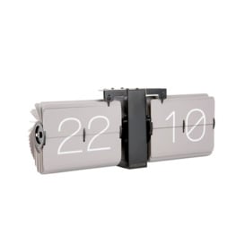 Retro Digital Mechanical Alarm Tabletop Clock in Grey