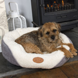 Chisdock Luxury Cosy Dog Bed in White