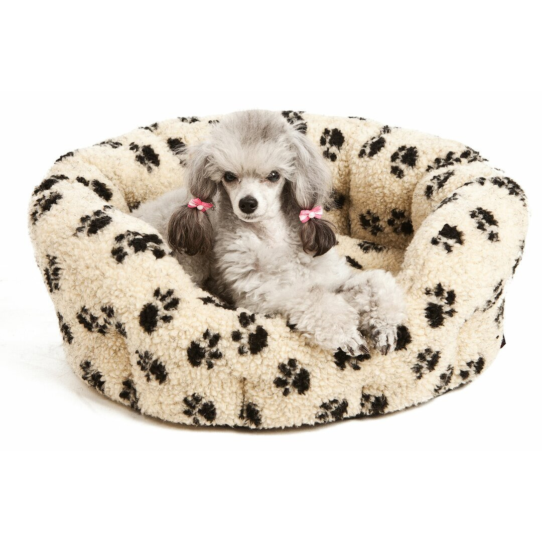 Finnley Premium Oval Sherpa Fleece Softee Dog Bed