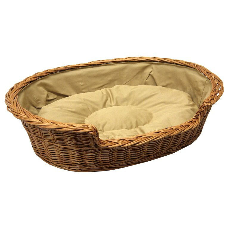 Jessamine Dog Bed Basket with Cushion