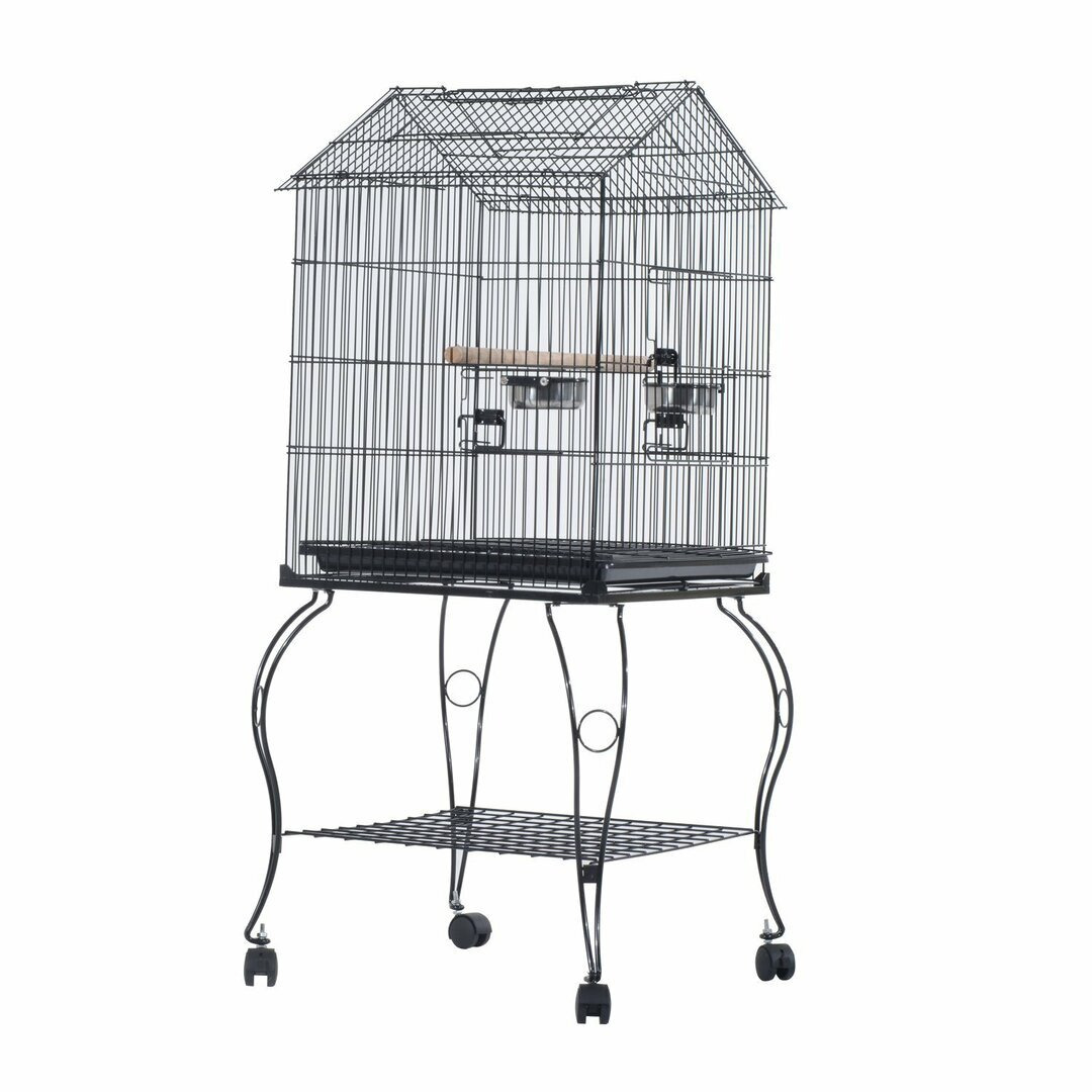 Keyon Large Metal Station Stand Bird Cage with Castors