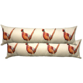 Poitras Hunter Pheasant Draught Excluder Bolster Cushion with Filling