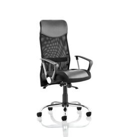 High-Back Mesh Executive Chair with Lumbar Support